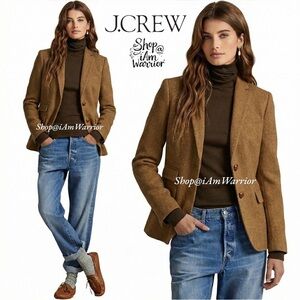 J.Crew RARE nutmeg herringbone h@ck ing blazer *shop@iamwarrior